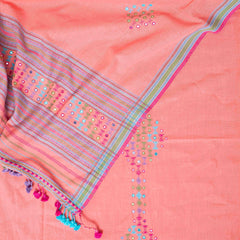 Handloom Kala Cotton Mirror Work Suit Set