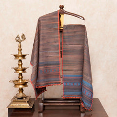 Handloom Tussar Silk Kurta & Bottom Fabric with Kutchi Weave Stole
