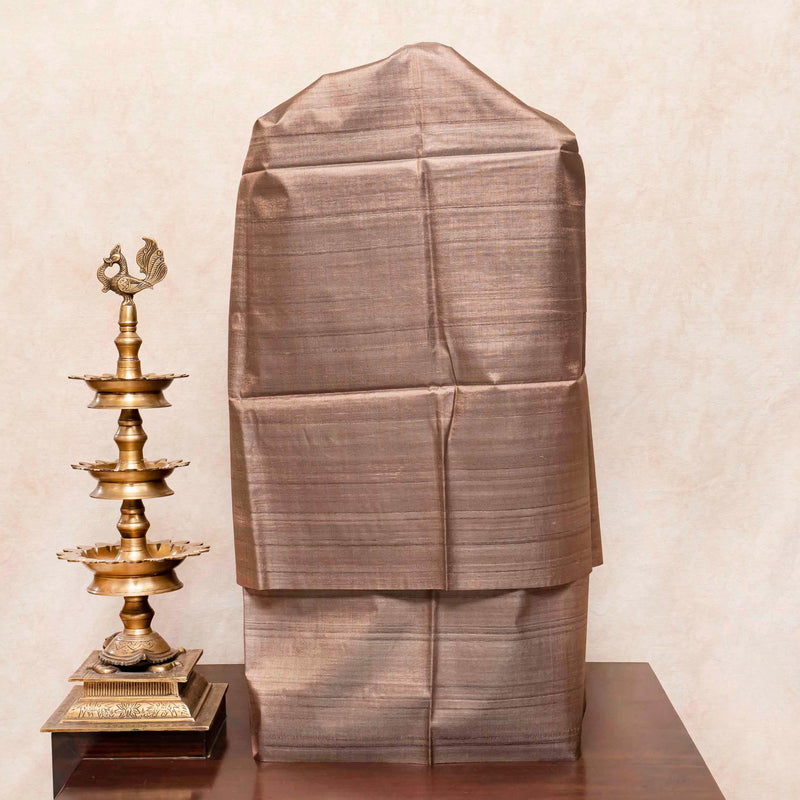 Handloom Tussar Silk Kurta & Bottom Fabric with Kutchi Weave Stole