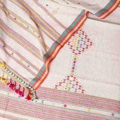 Handloom Kala Cotton Mirror Work Suit Set