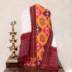 Handloom Ikat Cotton Kurta Fabric & Ikat Cotton Dupatta