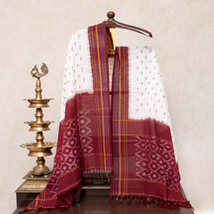 Handloom Ikat Cotton Kurta Fabric & Ikat Cotton Dupatta