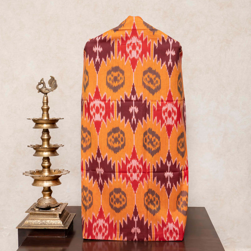 Handloom Ikat Cotton Kurta Fabric & Ikat Cotton Dupatta