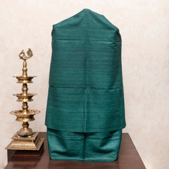Handloom Khadi Silk Suit Set with Pure Silk Kantha Embroidered Dupatta