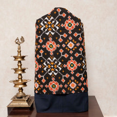 Handloom Cotton Ikkat Unstitched Suit Set with Ikkat Dupatta