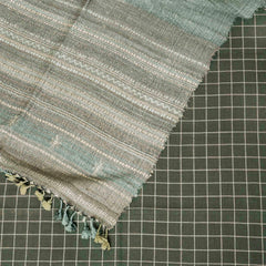 Handloom Kala Cotton Kurta & Bottom Fabric with Tussar Kutch Weave Stole