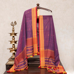 Handloom Cotton Ikkat Suit Set with Kutchi Weave Dupatta