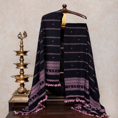 Handloom Cotton Suit Set with Kala Cotton Dupatta
