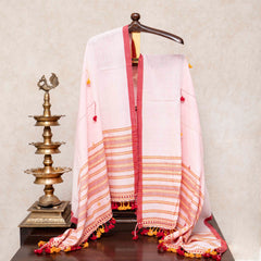 Handloom Kala Cotton Mirror Work Unstitched Suit Set