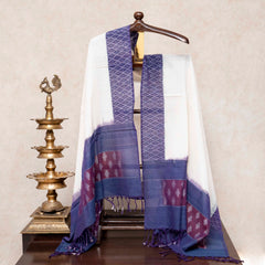 Hand Block Cotton Kurta & Bottom with Ikkat Dupatta