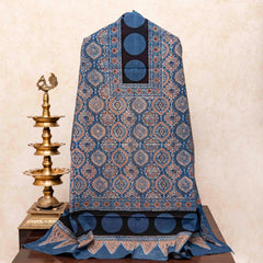 Ajrakh Hand Block Cotton Suit Set