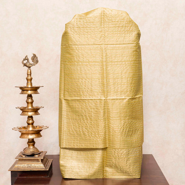 Handloom Tussar Silk Kurta & Bottom with Hand-Embroidered Kantha Dupatta