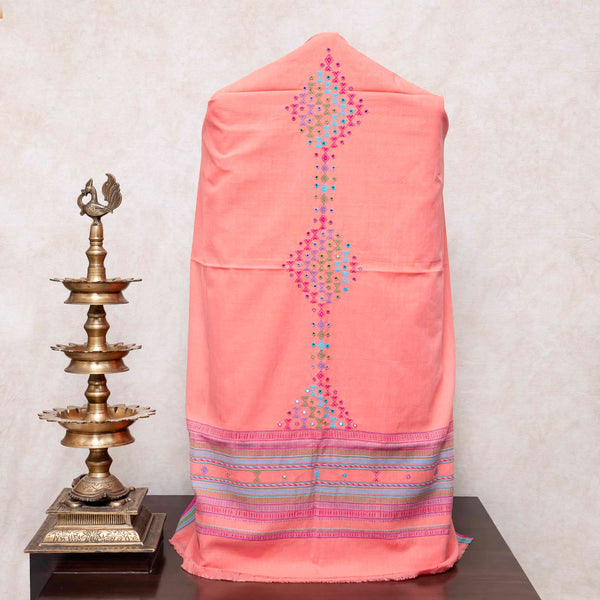 Handloom Kala Cotton Mirror Work Suit Set