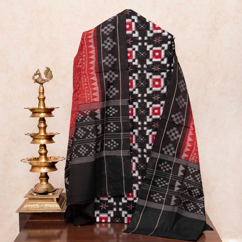 Handloom Sambalpuri Kurta Fabric & Dupatta