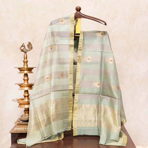 Hand Tie-Dye Chanderi Silk Kurta & Kadwa Weave Dupatta
