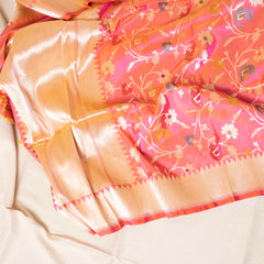Handloom Muga Silk Kurta & Bottom Fabric With Handloom Banarasi Katan Silk Dupatta