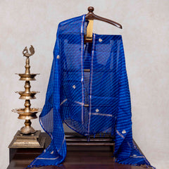 Hand Tie-Dye Kota Silk Kurta & Zari Embroidered Dupatta
