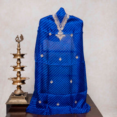 Hand Tie-Dye Kota Silk Kurta & Zari Embroidered Dupatta