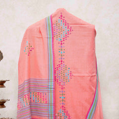 Handloom Kala Cotton Mirror Work Suit Set