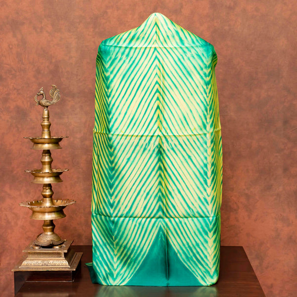 Pure Silk Tie-Dye kurta fabric with Kantha Dupatta